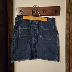 Denim Mini Skirt